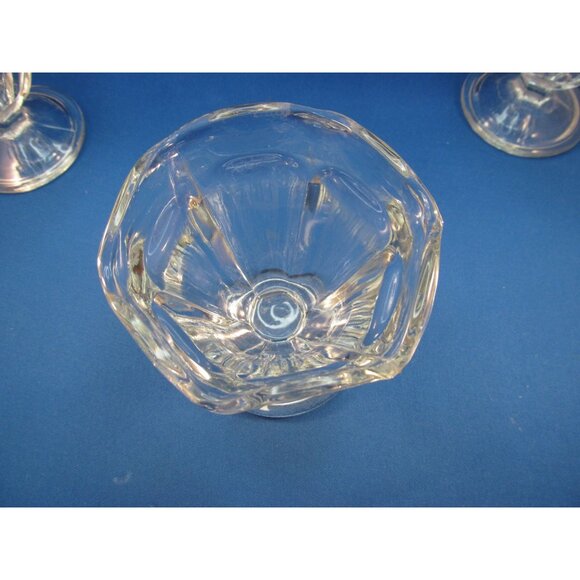 Anchor Hocking Clear Glass Ice Cream Sundae Desert Cups Set of 4 - Picture 4 of 10